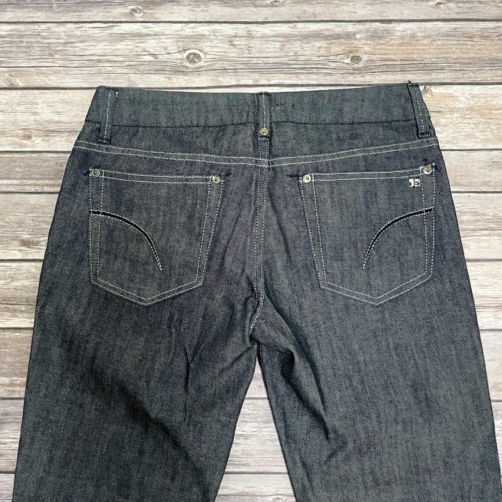 Joe’s Jeans Navy Blue White Striped Boot Cut Jeans - Picture 6 of 9